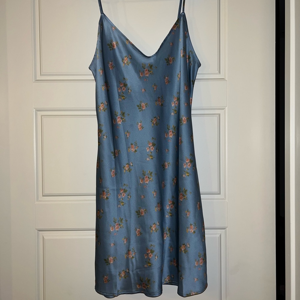 Reformation Blue Floral Mini Dress - Picture 5 of 7